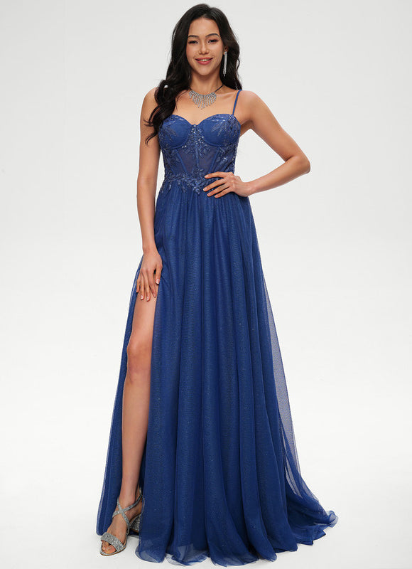 Robe de Soirée Saphir Éclat