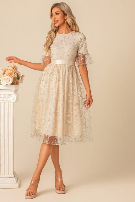 Robe de Soirée Fleurie Éthérée - gallery 5