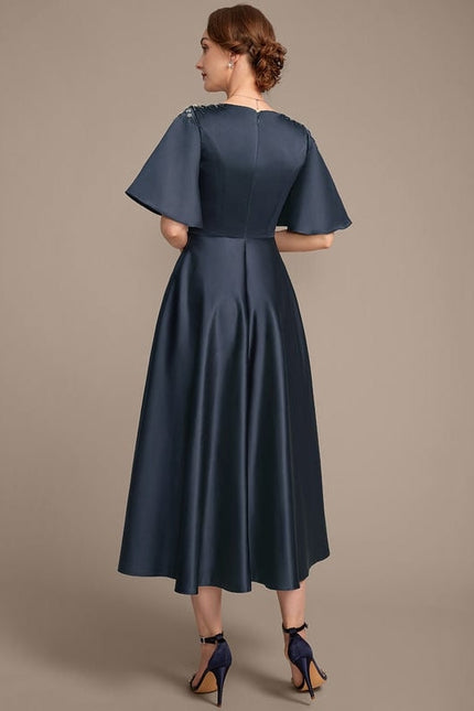 Robe de Soirée Satinée Sophistiquée - gallery 6