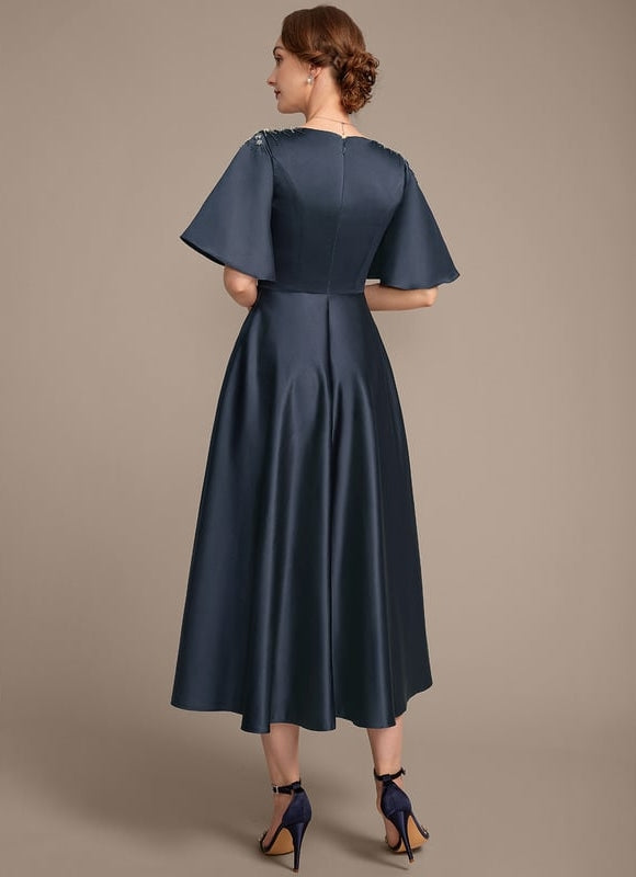 Robe de Soirée Satinée Sophistiquée - gallery 6
