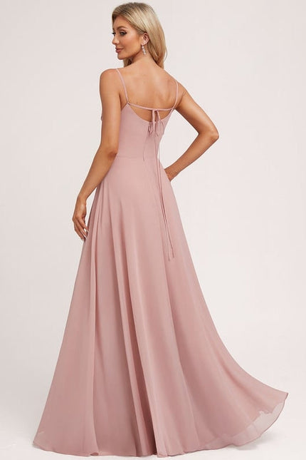 Robe de Soirée Rosé Éthéré - gallery 1