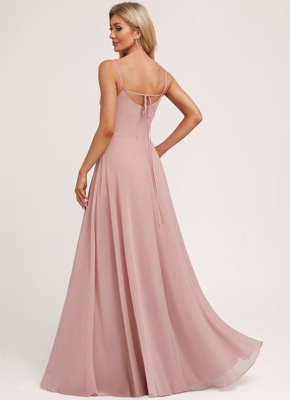 Robe de Soirée Rosé Éthéré - gallery 1