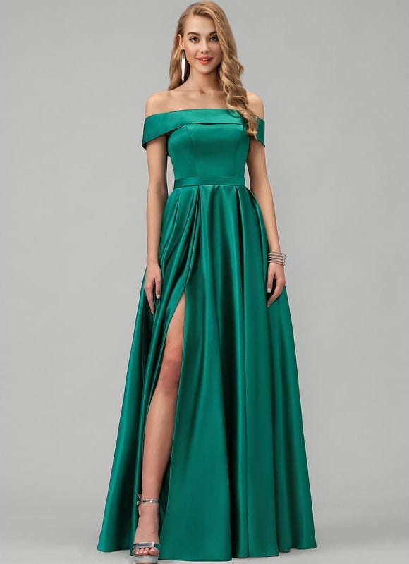 Robe de Soirée Émeraude Silhouette