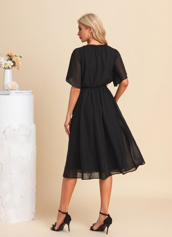 Robe de Soirée Noire Légère - gallery 2