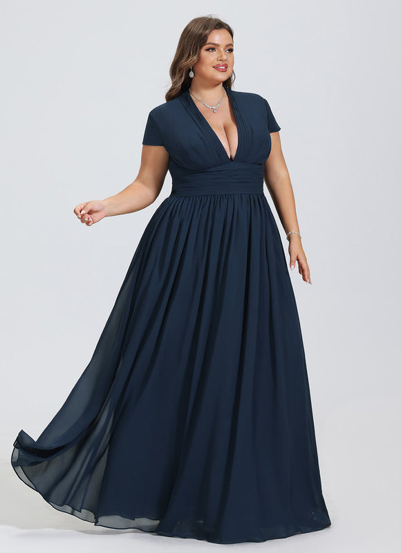 Robe de Soirée Fluide Émeraude - gallery 4