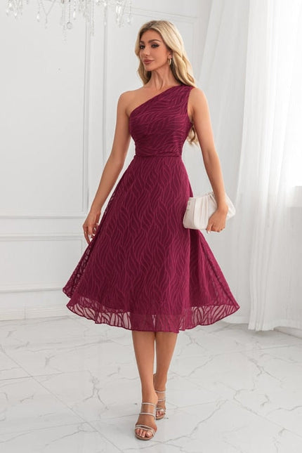 Robe de Soirée Trapèze Bordeaux - gallery 5