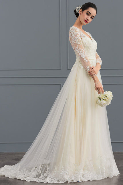 Robe De Soirée Grande Taille Blanche - gallery 5