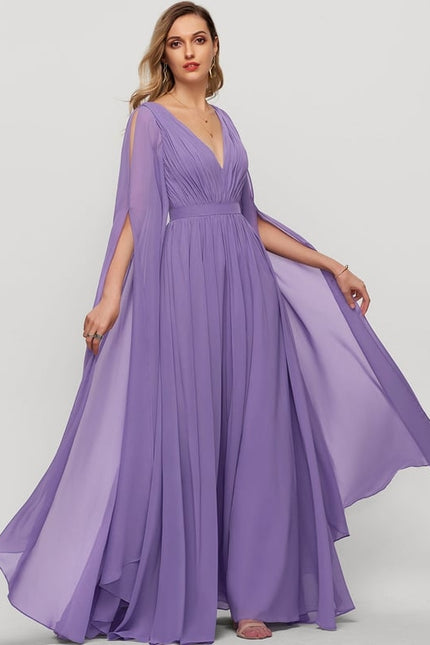 Robe de Soirée Fluide Émeraude - gallery 1