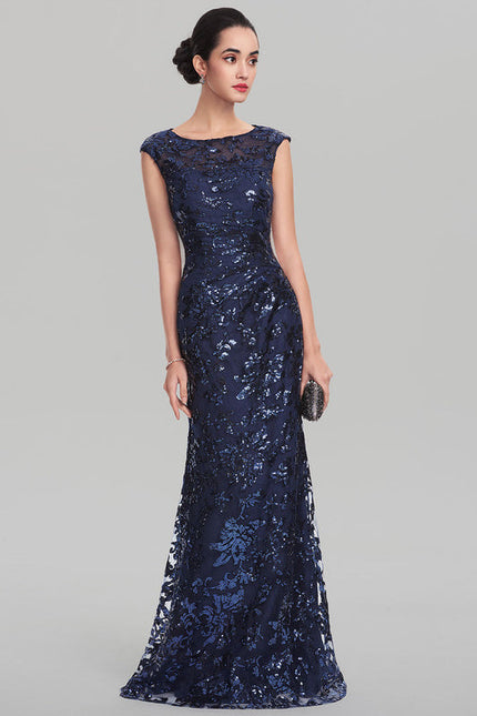 Robe Longue Bleue Pailletée Soirée