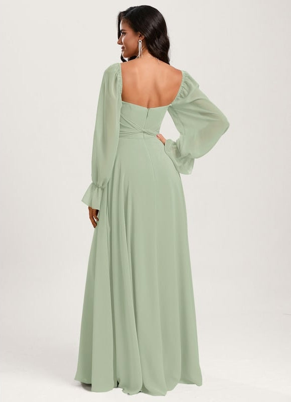 Robe de Soirée Émeraude Aérienne - gallery 1