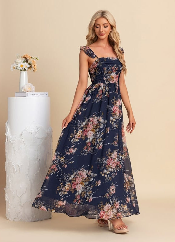 Robe de Soirée Nuit Florale - gallery 3