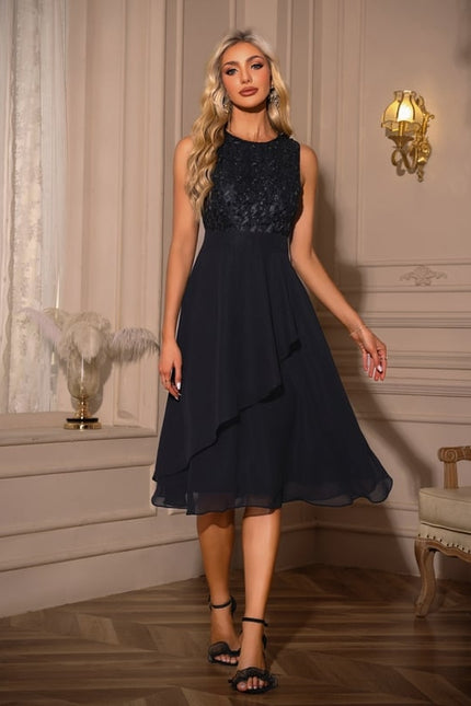 Robe de Soirée Aérienne Noire - gallery 4