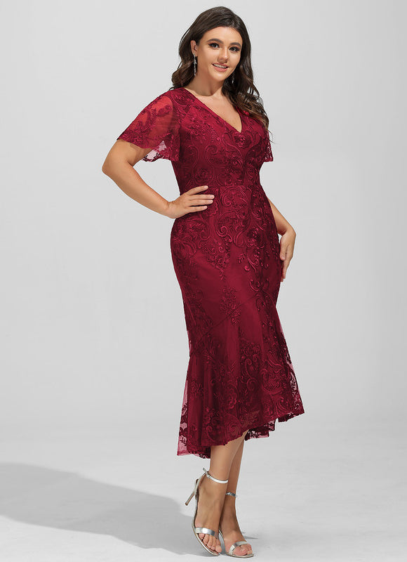 Robe de Soirée Rouge Enchanté - gallery 9