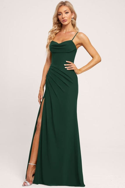 Robe de Soirée Vert Émeraude Chic - gallery 2