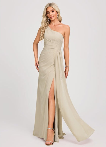Robe de Soirée Asymétrique Fluide