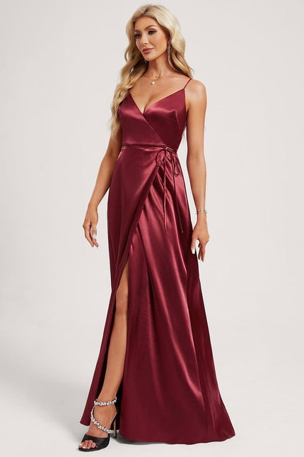 Robe de Soirée Dorée Fluide - gallery 1