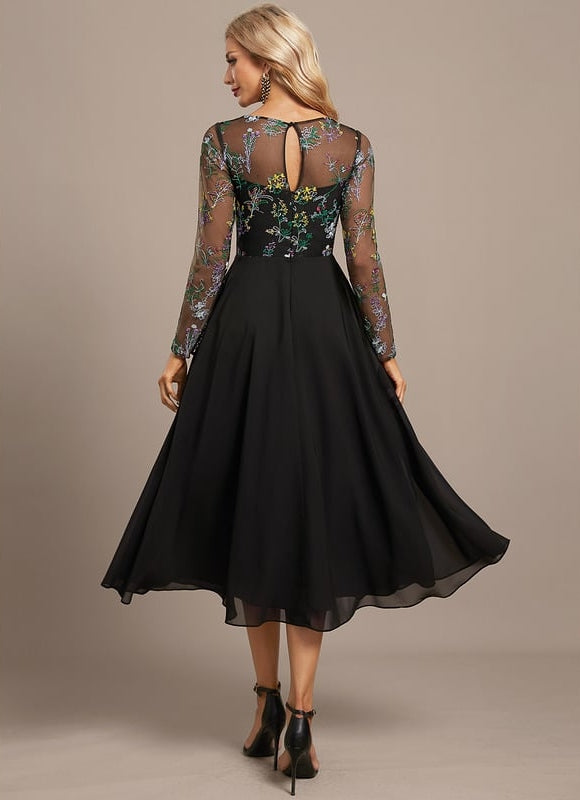 Robe de Soirée Florale Aérienne - gallery 6