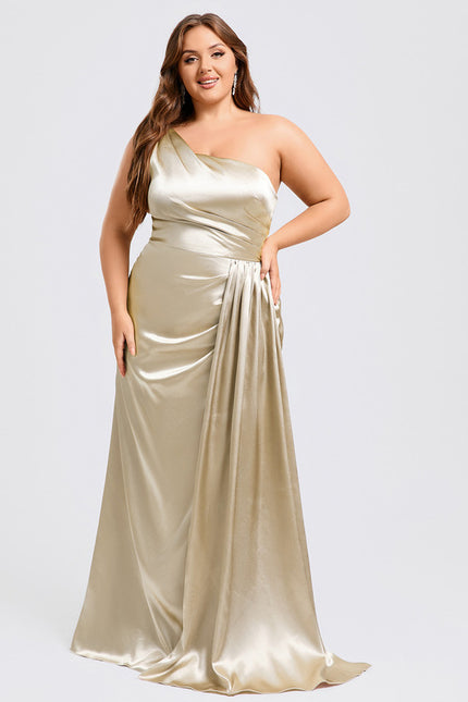 Robe de Soirée Bleu Satiné Élégant - gallery 7