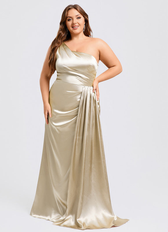 Robe de Soirée Bleu Satiné Élégant - gallery 7
