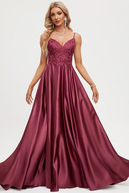 Robe de Soirée Satinée Éblouissante - gallery 1