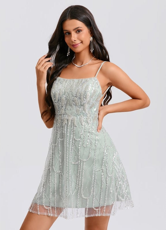 Robe de Soirée Pailletée Mint