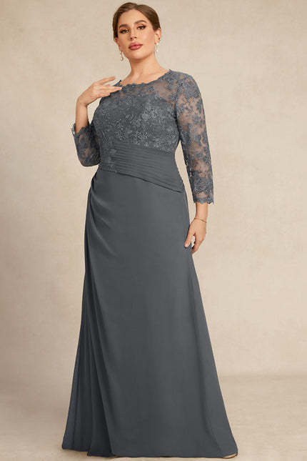 Robe de Soirée Gris Élégance Satiné - gallery 5