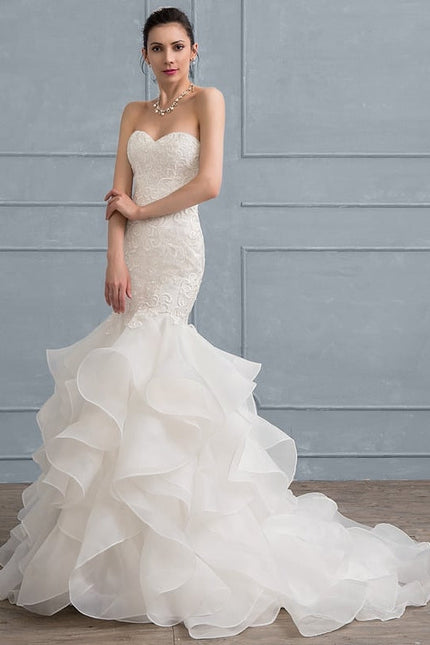 Robe De Soirée Blanche Moulante - gallery 2