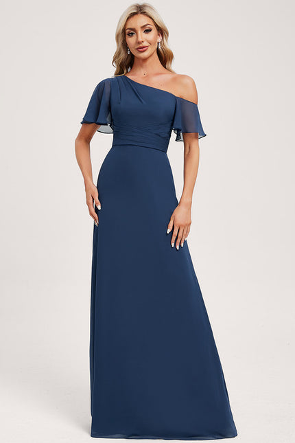 Robe de Soirée Drapé Céleste