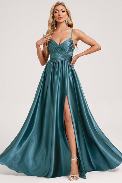 Robe de Soirée Dorée Fluide