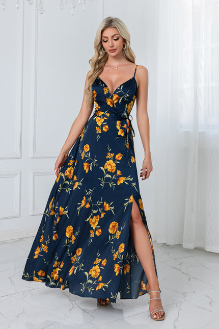 Robe de Soirée Floral Satinée - gallery 8