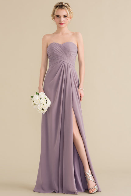 Robe de Soirée Élégance Vin Rouge - gallery 1