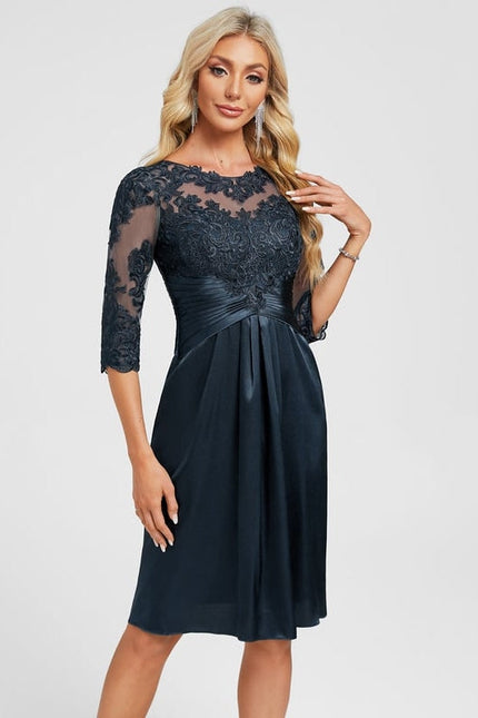 Robe de Soirée Satin Brodée - gallery 3