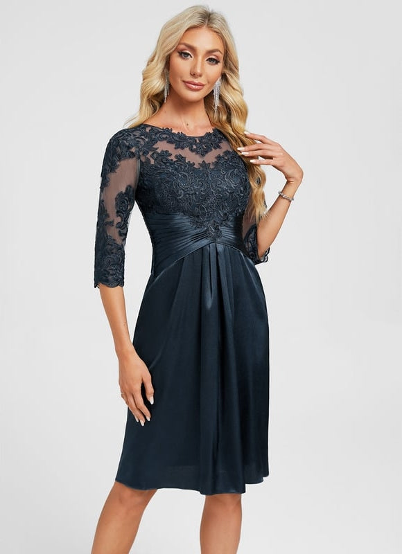 Robe de Soirée Satin Brodée - gallery 3