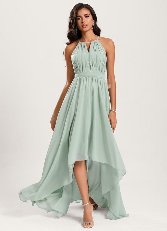 Robe de Soirée Mousseline Aérienne