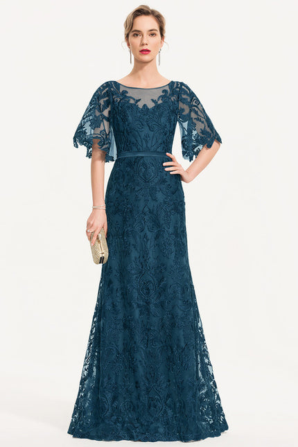 Robe de Soirée Élégance Vague Émeraude
