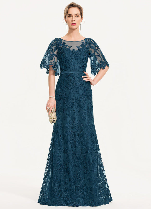Robe de Soirée Élégance Vague Émeraude