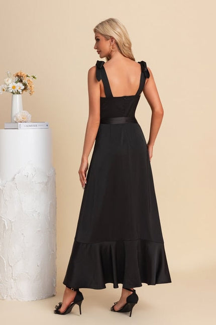 Robe de Soirée Satin Sombre Chic - gallery 4