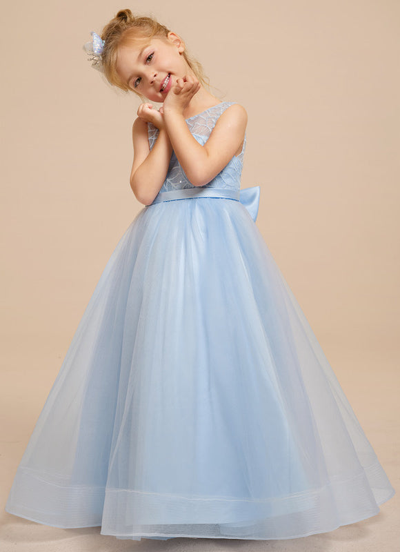 Robe de Soirée Ciel Tulle Élégant - gallery 8