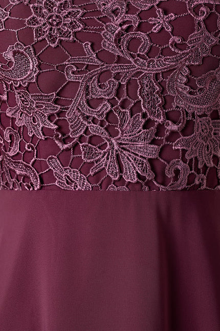 Robe de Soirée Aérienne Bordeaux - gallery 5