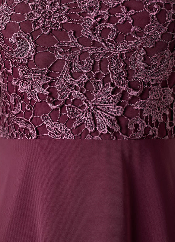 Robe de Soirée Aérienne Bordeaux - gallery 5