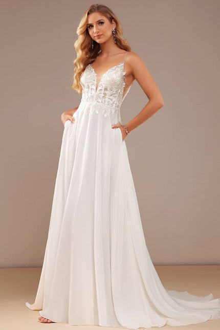 Robe de Soirée Élégance Plume Blanche - gallery 9