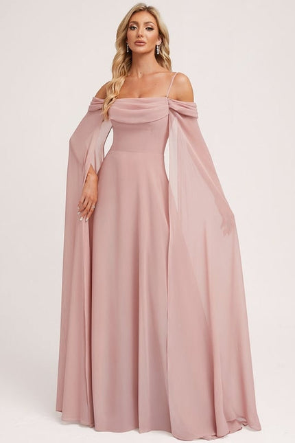 Robe de Soirée Rosé Éthéré - gallery 2
