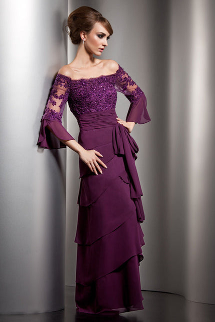 Robe de Soirée Violet Opulence - gallery 1