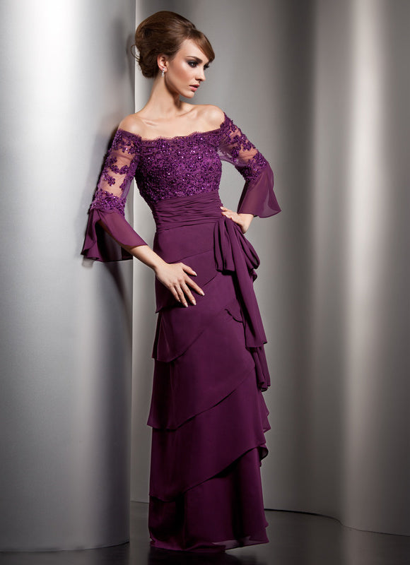 Robe de Soirée Violet Opulence - gallery 1