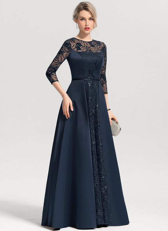 Robe de Soirée Satin Éclipse - gallery 1