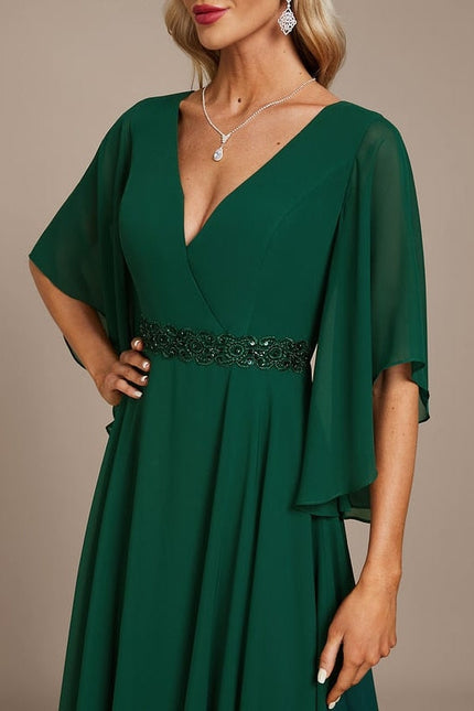 Robe de Soirée Verte Illusion - gallery 5