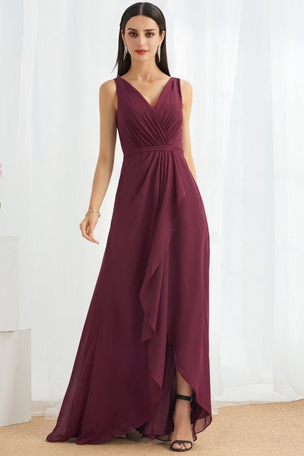 Robe de Soirée Vignoble Fluide