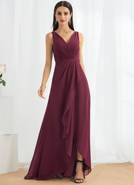 Robe de Soirée Vignoble Fluide
