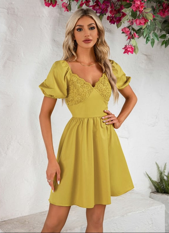Robe de Soirée Jaune Poudrée - gallery 5