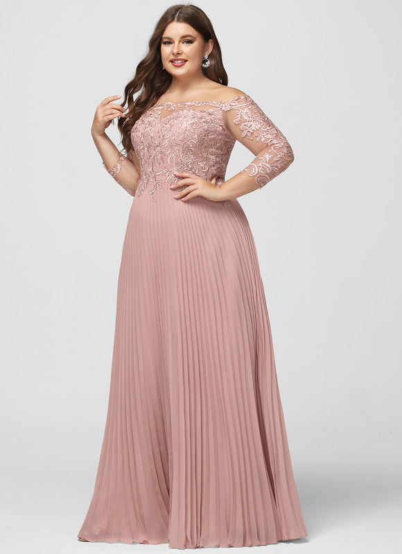 Robe de Soirée Satinée Rosée - gallery 8